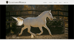 Desktop Screenshot of lusitanoworld.com