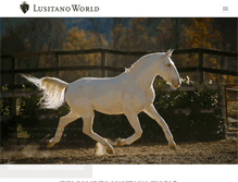Tablet Screenshot of lusitanoworld.com